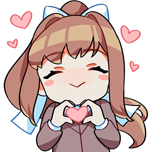 animación, monica, monica doki doki, imagen encantadora animación, mónica dorje dorje literature club