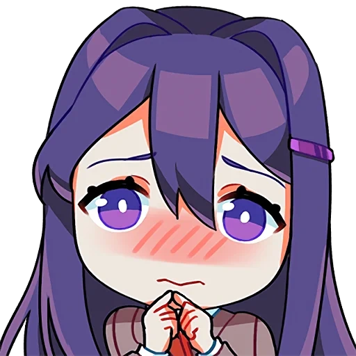 yuri ddlk, yuri doki, yuri ddlc, mano di yuri doki, yuri ddlk chibi