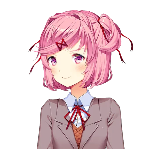 natsuki, doki doki, natsuki ddlk, zefirka_natsuki, natsuki doki doki