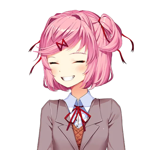 natsuki, doki doki, natsuki ddlk, ddlc natsuki, natsuki momohara