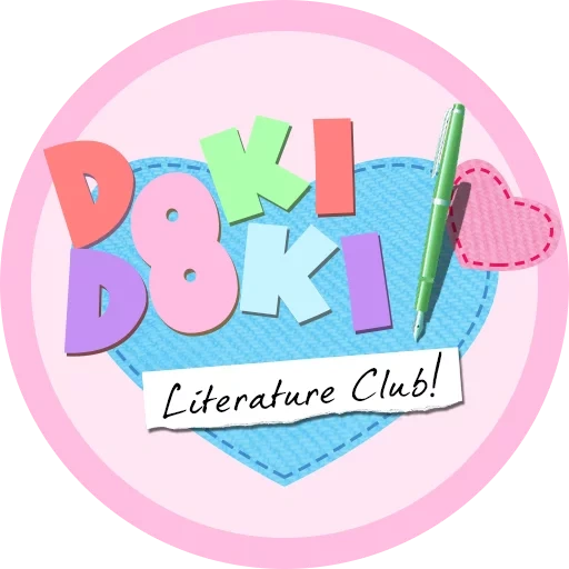 doki doki, доки доки, doki doki literature club логотип, doki doki literature, doki doki literature club