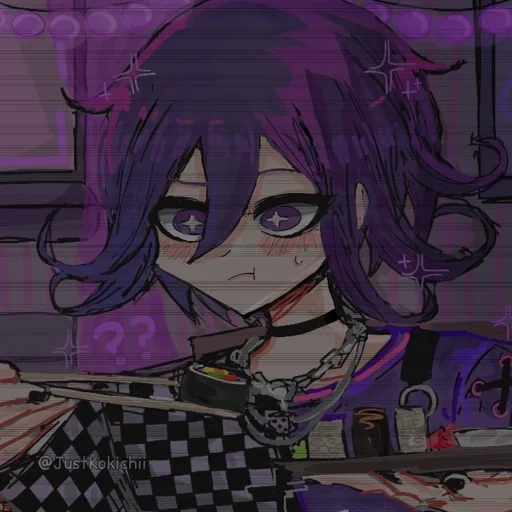 emoji, oma kokichi, kokichi ohm est fou