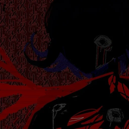 gente, oscuridad, arte oscuro, arte de akutagawa, aleks persona fondo de pantalla rojo