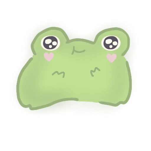zhabuli, the frog is sweet, frog drawings are cute