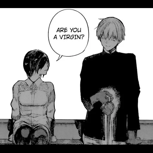 tuka kaneki, tokyo ghoul, kaneki e touka, kaneki prese il manga, manga ghoul di tokyo kaneki currente sei vergine