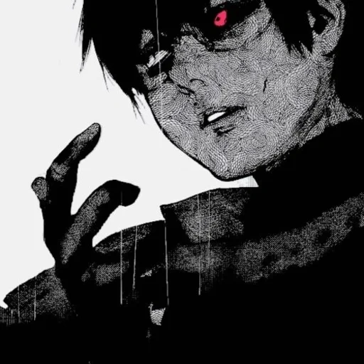 канеки, ken kaneki, канеки манга, чёрный бог смерти канеки, канеки кен черный бог смерти