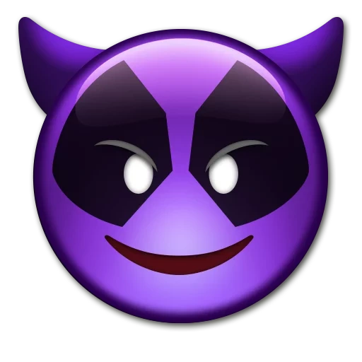 emoticônes, expression magic, devil smiley, smiley ghost, expression démon violet
