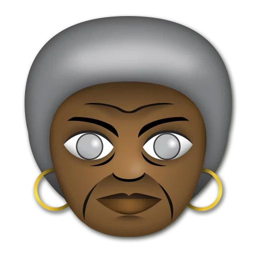 emoji, emoji, afro emoji, emoji man, old woman emoji