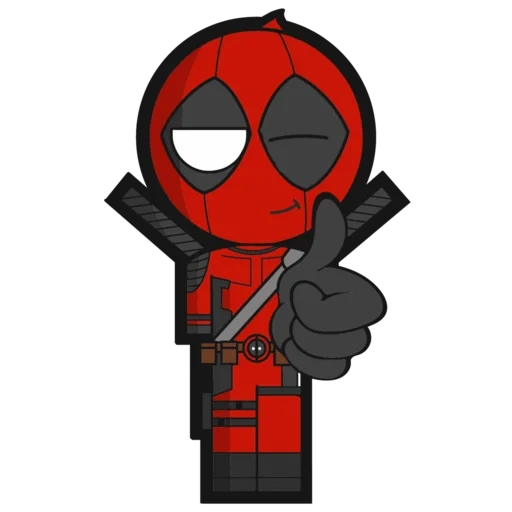 deadpool 2, deadpool chibi, bebé de deadpool, deadpool es pequeño, pequeño deadpool