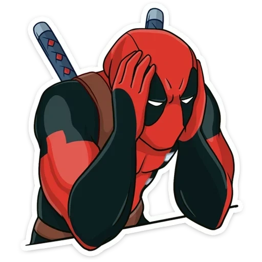 kolam kematian, deadpool, deadpool 2, stiker dead pool