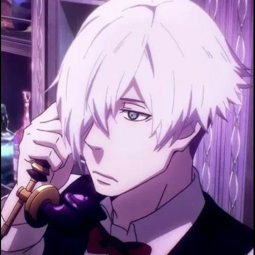 anime boy, cartoon character, death parade anime, deadly billiards, anime death parade