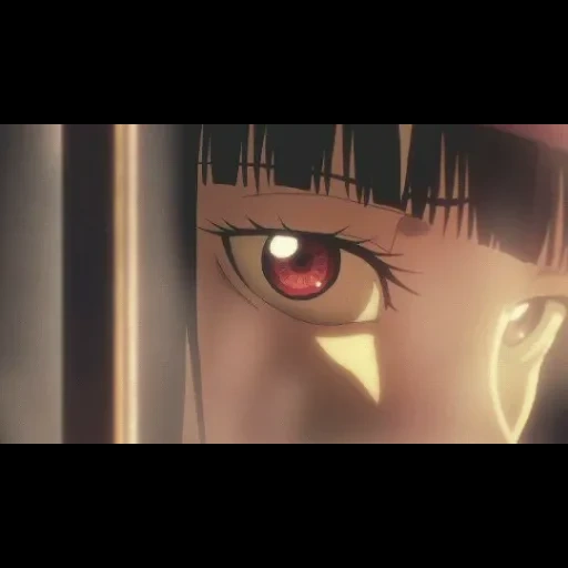 anime, anime, yumeko jabes olhos, anime emoção louca, olhos de anime mad isart