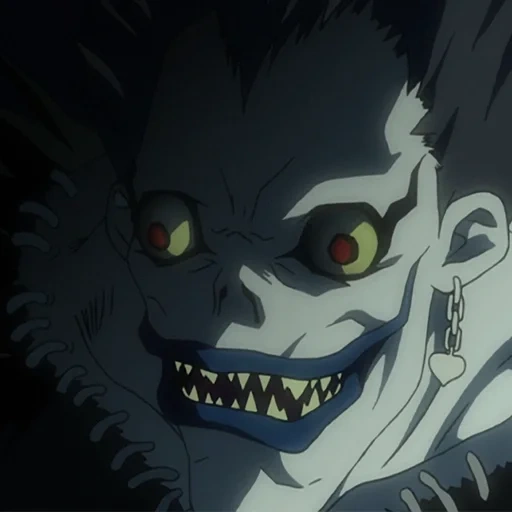 los dioses de la muerte, aviso de muerte, el dios de la muerte es ryuk, nota de muerte de la muerte, nota de la muerte dios de la muerte ryuk