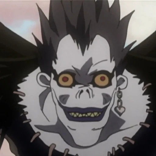 ryuk, os deuses da morte, caderno da morte, ryuk nota de death stop hard, nota de morte do rei shinigami