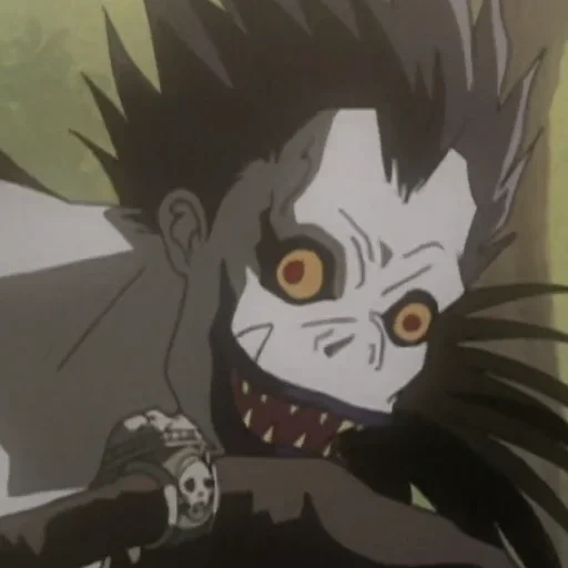 menace de mort, ryuk note de la mort, ryuk of death notebook, death note 1 saison, ryuk notebook of death moment of death