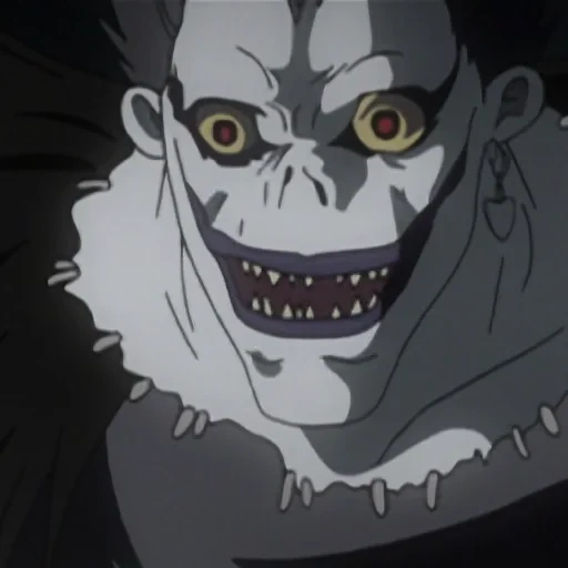 ryuk, dios de la muerte, aviso de muerte, nota de muerte de la muerte, notebook de la muerte de los dioses de la muerte jilas