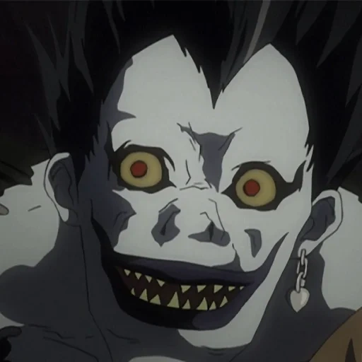 dios de la muerte, aviso de muerte, el dios de la muerte es ryuk, temporada de death note 1, death note temporada 1 episodio 3