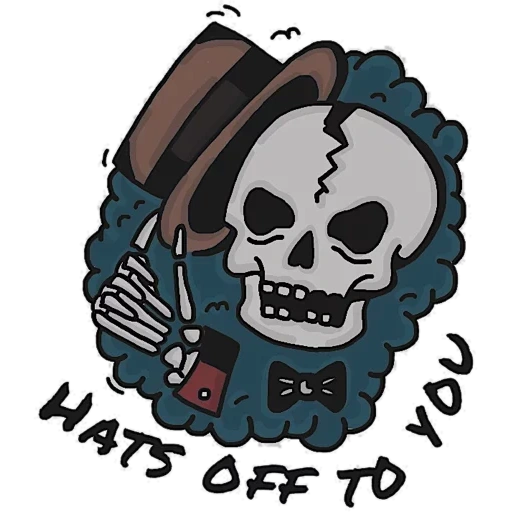 skull, death, it's creepy, watsap death, skull sticker