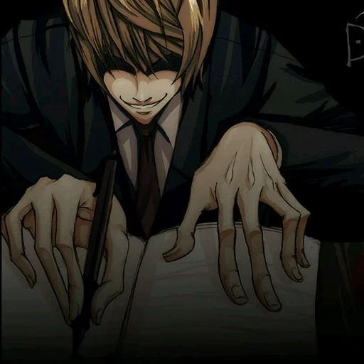 yagami léger, menace de mort, note de mort de vie, cahier de mort kira, note à anime de la mort kira