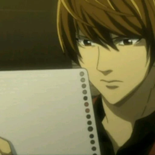 luce, yagami light, death note, nota leggera della morte, yagami light note of death