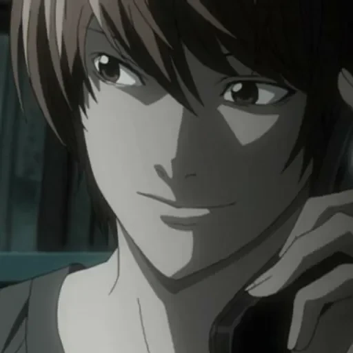 yagami light, death note, nota di morte l, nota di morte della vita, nota di morte yagami leggera