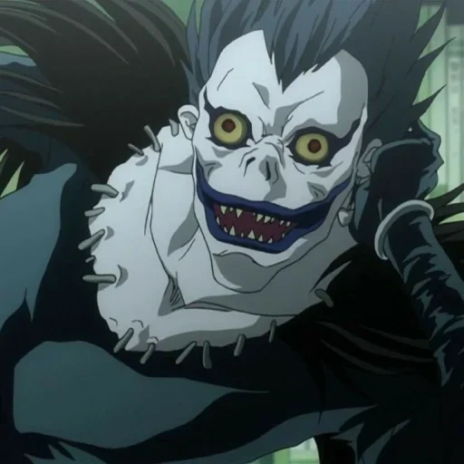 ryuk, the gods of death, death note, the god of the death of anime, ryuk of death notebook
