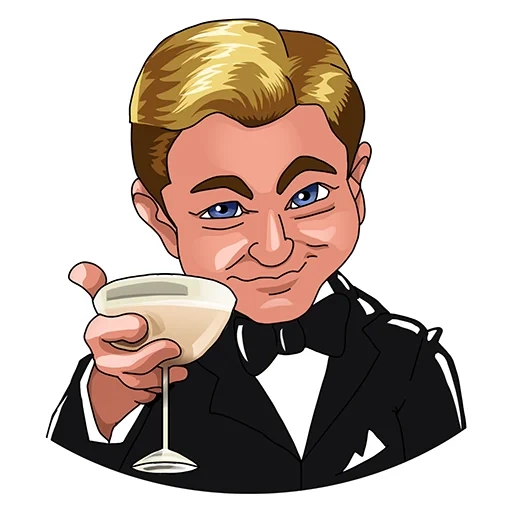 di caprio gatsby, bicchiere dicaprio, bicchiere leonardo di caprio, arte di leonardo di caprio gatsby, bicchiere leonardo di caprio gatsby