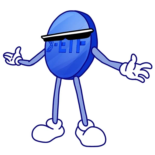 karakter, simbol neptunus, robot biru, ilustrasi, karakter robot