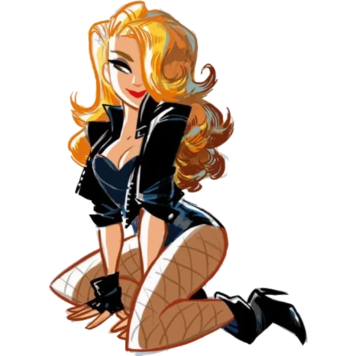 ragazza dei fumetti, canarino nero, black canary 18