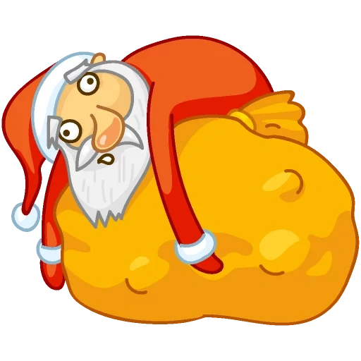 santa claus, new year, grandfather stickers