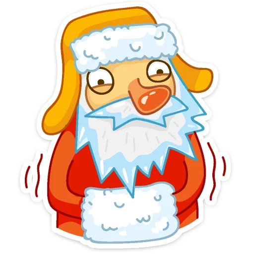 santa claus, new year, merry santa claus, set of santa claus, santa claus is sad