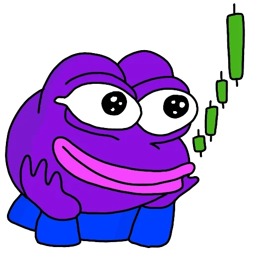 pepe, pepe pak, frog pepe, pepe frog, violet frog pepe