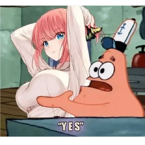 anime, patrick, patrick, patrick star, picchi anime