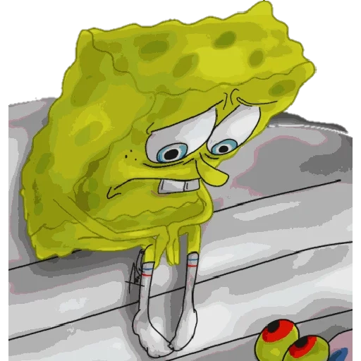 bob esponja, patrick sponge bob, el frijol de la esponja está triste, sad spange bob, bob esponja pantalones cuadrados