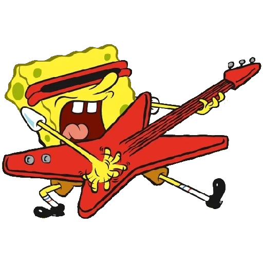 sponge bob rock, guardiamo i cartoni animati, sponge bob è divertente, sponch bob rock star, sponge bob square pants