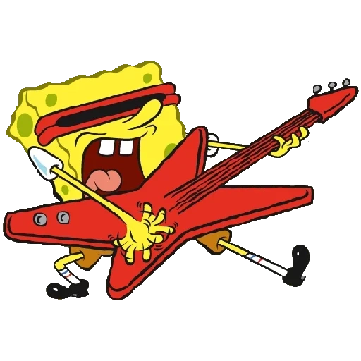 sponge bob rock, we look at cartoons, sponge bob is funny, sponch bob rock star, sponge bob square pants