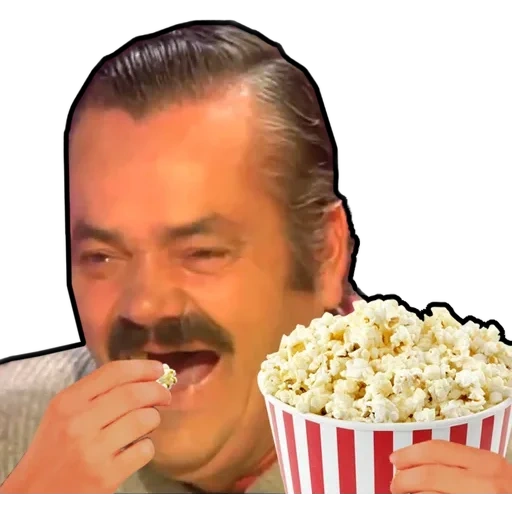попкорн мем, попкорн, джимм керри с попкорном, человек с попкорном, человек ест попкорн