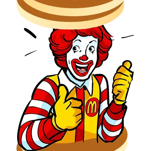 clown di mcdonald's, ronald mcdonald, clown mascotte mcdonald's, ronald mcdonald pop art, ronald mcdonald e un mito terribile