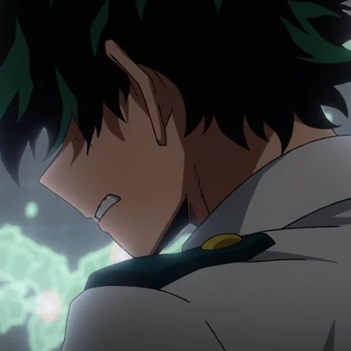 personaggi anime, la mia eroica accademia, izuku midoria ferma il personale, midoria la mia accademia hero, anime my hero academy stagione 1 episodio 1