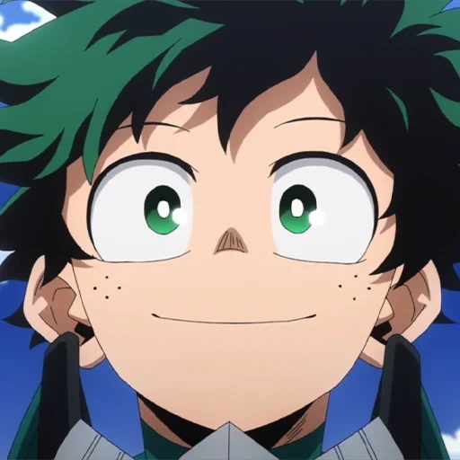 deacow anime, akademi heroik saya, tangkapan layar midoria izuku, academy of anime pahlawan, anime akademi heroik saya