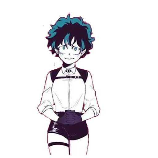 anime, midoriya, fimmidoria, midoria girl, fille midorienne