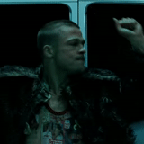 tipo, humano, fight club tyler dodden, fight club brad pitt fur coat, fight club tyler dodden bald