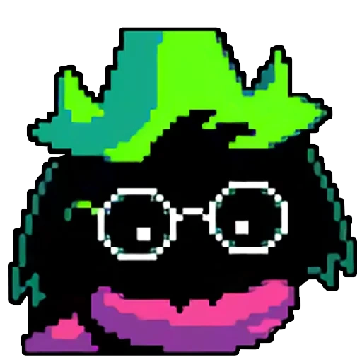 die emote, delta rune, ralsei sprite, ralsei mit gun sprite