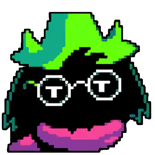 delta runes, delta rune, pixel di ralsei meme, ralsei con pistola sprite