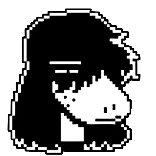 foto, delta rune, susie deltarune sprite, divisão deltarun por pixels