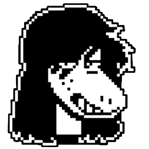 delta rune, andrea sprite, símbolo de expresión discordante, susie deltarun sprity dialogue, separación de píxeles deltarong