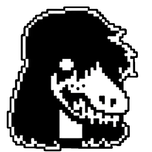 delta rune, andteltami, susie deltarune sprite, pixel de javier del dragón, separación de píxeles deltarong