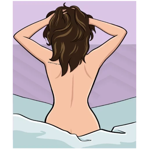 umano, giovane donna, parte del corpo, illustrazione, girl tan vector