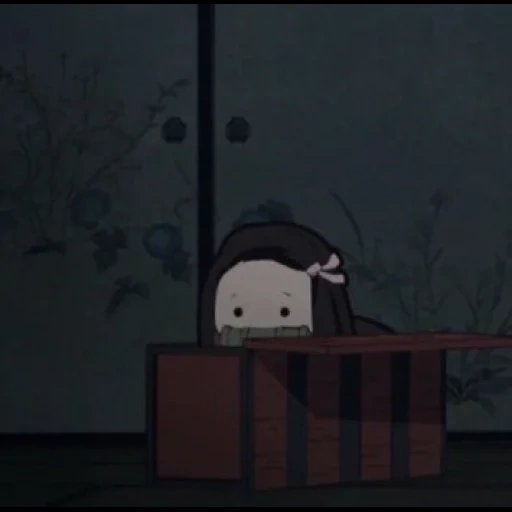 kegelapan, sasha grey, anime itu lucu, nezuko lucu, kotak kamado nazuko
