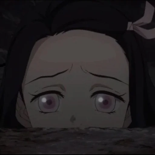 nezuko, nesuko, nazuko kamado, anime's eyes are nezuko, nazuko kamado anime